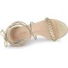 imageAllegra K Womens Woven Strap Lace Up Strappy Stiletto Heel SandalsGold