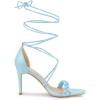 imageAllegra K Womens Woven Strap Lace Up Strappy Stiletto Heel SandalsSky Blue