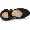 imageAllegra K Womens Closed Toe Espadrilles Wedges Tie Up Wedge SandalsBlack