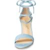 imageAllegra K Womens Lace Up Strappy Heels Sky Blue Chunky High Heels Sandal 9 M US