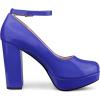 imageAllegra K Womens Platform Ankle Strap Chunky Heel Mary Janes PumpsRoyal Blue
