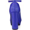 imageAllegra K Womens Platform Ankle Strap Chunky Heel Mary Janes PumpsRoyal Blue