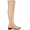 imageAllegra K Womens Thigh High Boots Low Block Heel Fashion Over the Knee High BootsNude