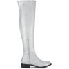 imageAllegra K Womens Thigh High Boots Low Block Heel Fashion Over the Knee High BootsSilver
