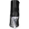 imageAllegra K Womens Clear Heel Pointed Toe Wedge Heels Ankle BootsBlack