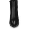 imageAllegra K Womens Clear Heel Pointed Toe Wedge Heels Ankle BootsBlack