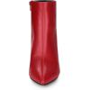 imageAllegra K Womens Clear Heel Pointed Toe Wedge Heels Ankle BootsRed