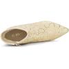 imageAllegra K Womens Pointed Toe Buckle Stiletto Heels Ankle BootsBeige