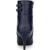 imageAllegra K Womens Pointed Toe Buckle Stiletto Heels Ankle BootsDark Blue