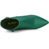 imageAllegra K Womens Pointed Toe Buckle Stiletto Heels Ankle BootsGreen