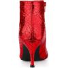 imageAllegra K Womens Pointed Toe Buckle Stiletto Heels Ankle BootsRed