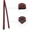 imageAllegra K Mens Polka Dots Tie Set Skinny Necktie PreTied Bow Tie with Adjustable Neck Strap Pocket SquareWine Red