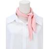 imageAllegra K Women Pleated Rhombus Head Scarf Wraps Scarves Neckerchief Bandana Solid ColorPink
