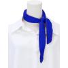 imageAllegra K Women Pleated Rhombus Head Scarf Wraps Scarves Neckerchief Bandana Solid ColorRoyal Blue