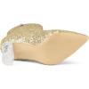 imageAllegra K Womens Glitter Pointed Toe Chunky Heel Ankle BootsGold