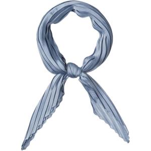 imageAllegra K Women Pleated Rhombus Head Scarf Wraps Scarves Neckerchief Bandana Solid ColorBlue