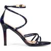 imageAllegra K Ladies Open Toe Strappy Stiletto Heel SandalsColorful Black