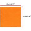 imageAllegra K Mens Pocket Squares Handkerchiefs Solid Color for Wedding PartyOrange