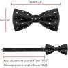 imageAllegra K Mens PreTied Adjustable Polka Dots Neck Ties Tuxedo Work Party Prom BowtieBlack