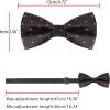 imageAllegra K Mens PreTied Adjustable Polka Dots Neck Ties Tuxedo Work Party Prom BowtieBlack Red