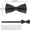 imageAllegra K Mens PreTied Adjustable Polka Dots Neck Ties Tuxedo Work Party Prom BowtieBlack White