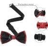 imageAllegra K Mens PreTied Adjustable Polka Dots Neck Ties Tuxedo Work Party Prom BowtieBright Red