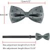 imageAllegra K Mens PreTied Adjustable Polka Dots Neck Ties Tuxedo Work Party Prom BowtieGray