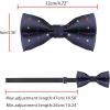 imageAllegra K Mens PreTied Adjustable Polka Dots Neck Ties Tuxedo Work Party Prom BowtieNavy Blue Colorful