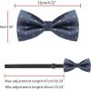 imageAllegra K Mens PreTied Adjustable Polka Dots Neck Ties Tuxedo Work Party Prom BowtieNavy Blue Pink