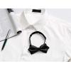 imageAllegra K Mens PreTied Bowties Plain Adjustable Neck Wedding Pointed Bow TiesBlack
