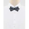 imageAllegra K Mens PreTied Bowties Plain Adjustable Neck Wedding Pointed Bow TiesDeep Gray