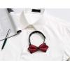 imageAllegra K Mens PreTied Bowties Plain Adjustable Neck Wedding Pointed Bow TiesWine Red