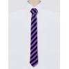 imageAllegra K Mens Stripe Classic SelfTied Necktie Skinny Tie Slim Ties for Business CasualPurple