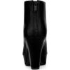 imageAllegra K Peep Toe Ankle Boots for Women Back Zip Chunky Heel Platform BootsBlack