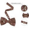 imageAllegra K Pretied Solid Adjustable Bowtie Classic Tuxedo Wedding Bow Ties for MenCoffee