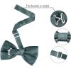 imageAllegra K Pretied Solid Adjustable Bowtie Classic Tuxedo Wedding Bow Ties for MenDark Gray