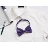 imageAllegra K Pretied Solid Adjustable Bowtie Classic Tuxedo Wedding Bow Ties for MenDeep Purple