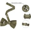 imageAllegra K Pretied Solid Adjustable Bowtie Classic Tuxedo Wedding Bow Ties for MenGray