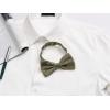 imageAllegra K Pretied Solid Adjustable Bowtie Classic Tuxedo Wedding Bow Ties for MenGray