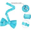 imageAllegra K Pretied Solid Adjustable Bowtie Classic Tuxedo Wedding Bow Ties for MenLake Blue