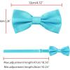 imageAllegra K Pretied Solid Adjustable Bowtie Classic Tuxedo Wedding Bow Ties for MenLake Blue