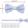 imageAllegra K Pretied Solid Adjustable Bowtie Classic Tuxedo Wedding Bow Ties for MenLavender