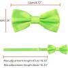 imageAllegra K Pretied Solid Adjustable Bowtie Classic Tuxedo Wedding Bow Ties for MenLight Green