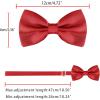 imageAllegra K Pretied Solid Adjustable Bowtie Classic Tuxedo Wedding Bow Ties for MenMaroon
