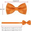 imageAllegra K Pretied Solid Adjustable Bowtie Classic Tuxedo Wedding Bow Ties for MenOrange