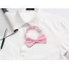 imageAllegra K Pretied Solid Adjustable Bowtie Classic Tuxedo Wedding Bow Ties for MenPink