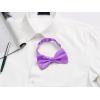 imageAllegra K Pretied Solid Adjustable Bowtie Classic Tuxedo Wedding Bow Ties for MenPurple