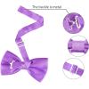 imageAllegra K Pretied Solid Adjustable Bowtie Classic Tuxedo Wedding Bow Ties for MenPurple