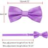 imageAllegra K Pretied Solid Adjustable Bowtie Classic Tuxedo Wedding Bow Ties for MenPurple