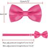 imageAllegra K Pretied Solid Adjustable Bowtie Classic Tuxedo Wedding Bow Ties for MenRose Red